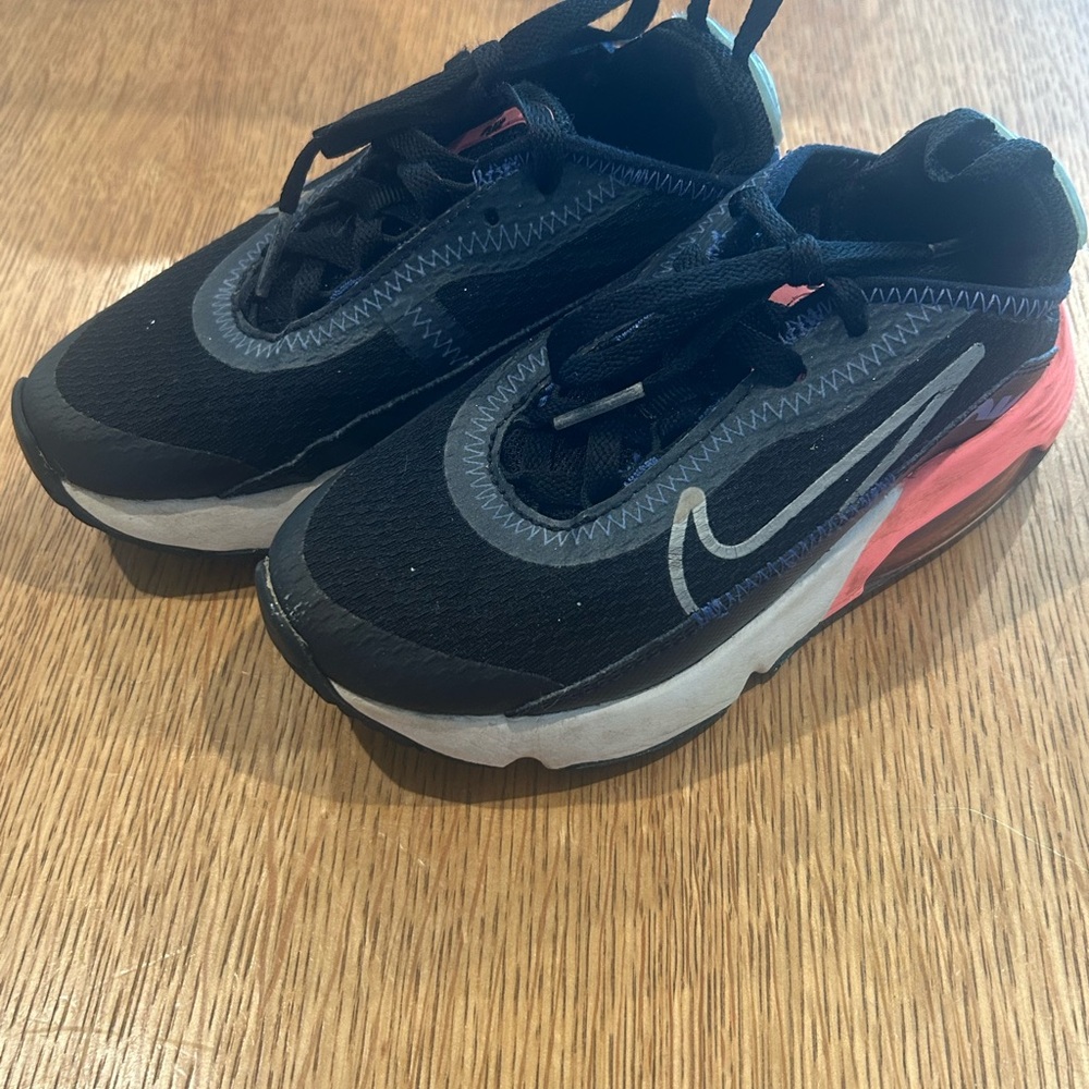 Nike Kids Black and Pink Athletic Sneakers